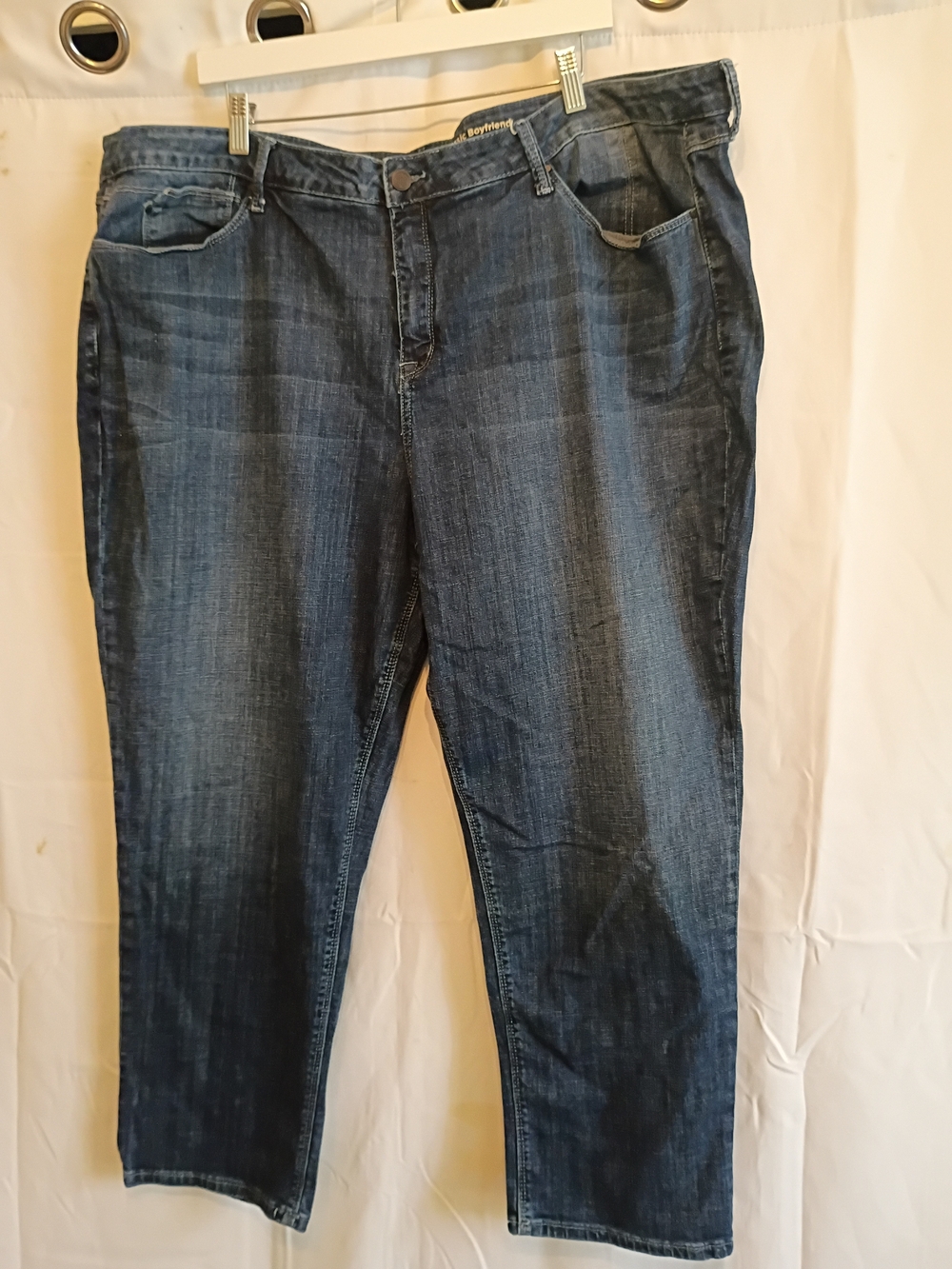 Laurie Felt Dark Blue Straight-Leg Classic Boyfriend Size 26WP Women’s Jeans